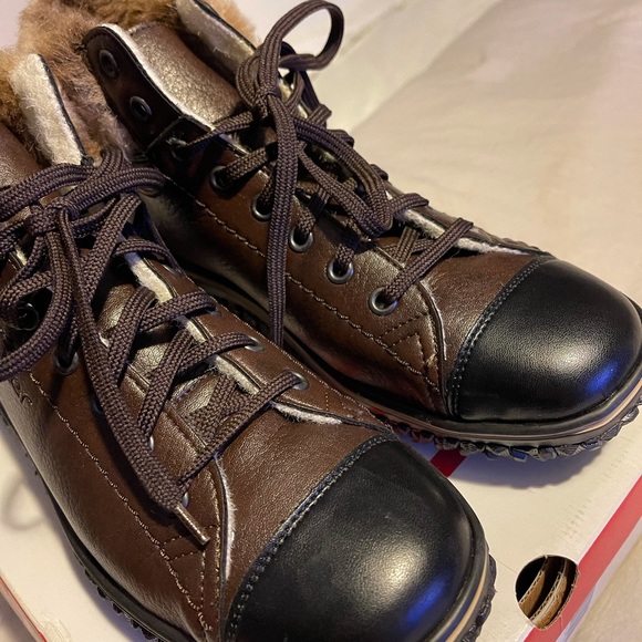 Rieker leather fur-lined short boots CORDULA - Picture 9 of 16